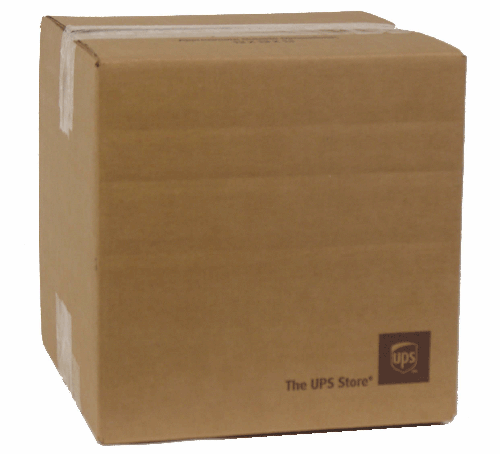 12x12x12 200lb UPS BRANDED Cube Box Multi-Depth. - Click Image to Close